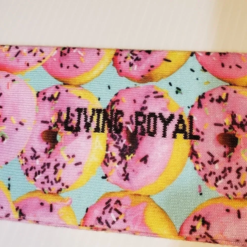 New Living Royal Donut Crew Socks